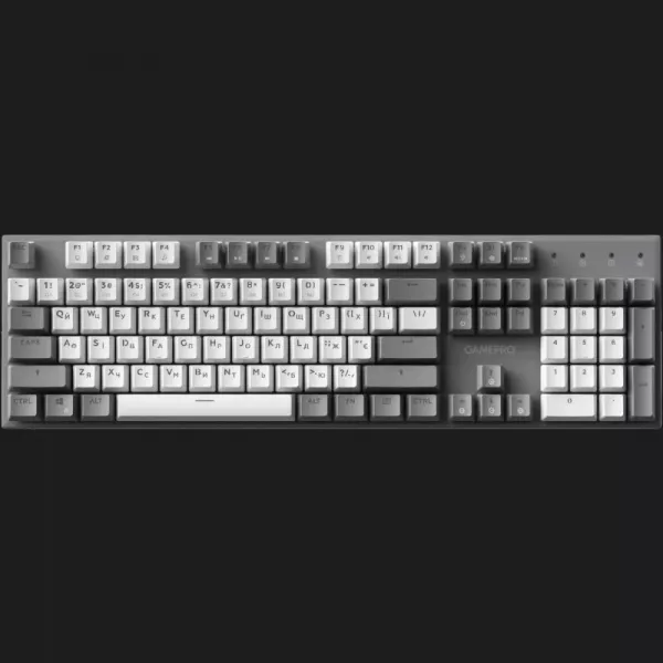 Клавіатура GamePro Genesis Metallic 100% Red switches (Gray) (UA)