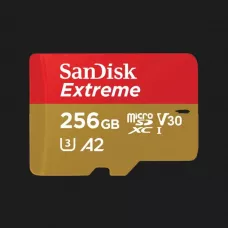Карта пам'яті SanDisk Extreme A2 microSDXC 256Gb UHS-1 U3 V30 + Adapter SD