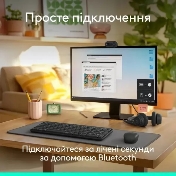 Комплект Logitech MK250 (Graphite) (UA)