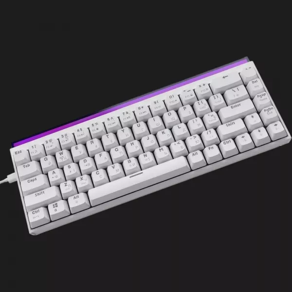 Клавіатура Ajazz NK68 Red switches (White) (UA)