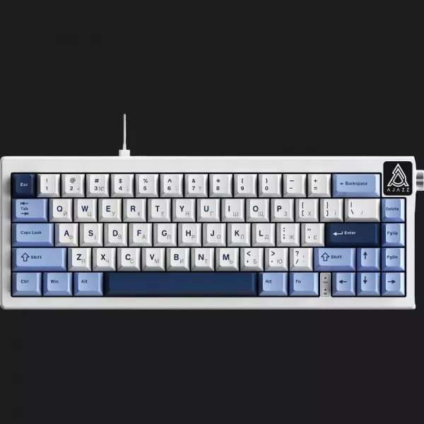 Клавіатура Ajazz AK650 Sea Salt switches (Blue/White/Blue) (UA)