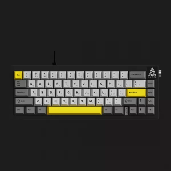 Клавіатура Ajazz AK650 Moon Yellow switches (Gray/White/Yellow) (UA)