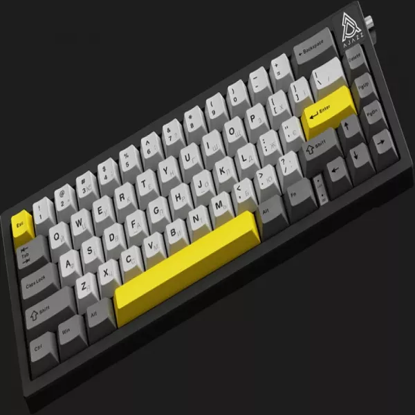 Клавіатура Ajazz AK650 Moon Yellow switches (Gray/White/Yellow) (UA)