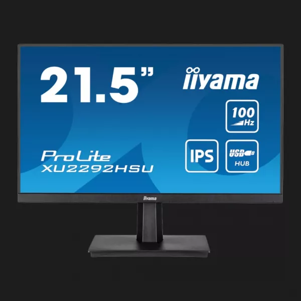 Монітор iiyama 21.5" ProLite IPS 100Hz XU2292HSU-B6 (UA)