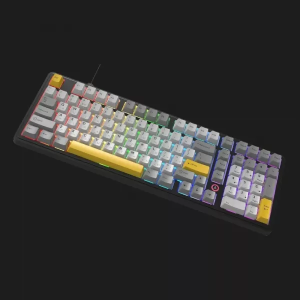 Клавіатура Ajazz AK980 MAX Magnetic Switch (Black/Gray/Yellow) (UA)