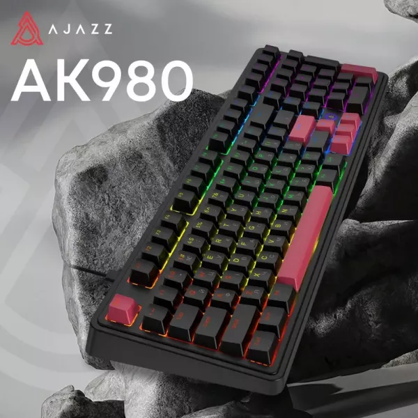 Клавіатура Ajazz AK980 Red Switch (Black/Red) (UA)