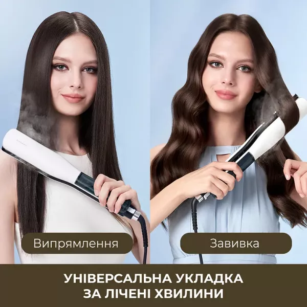 Випрямляч паровий Dreame AuraSteam Straight (White)
