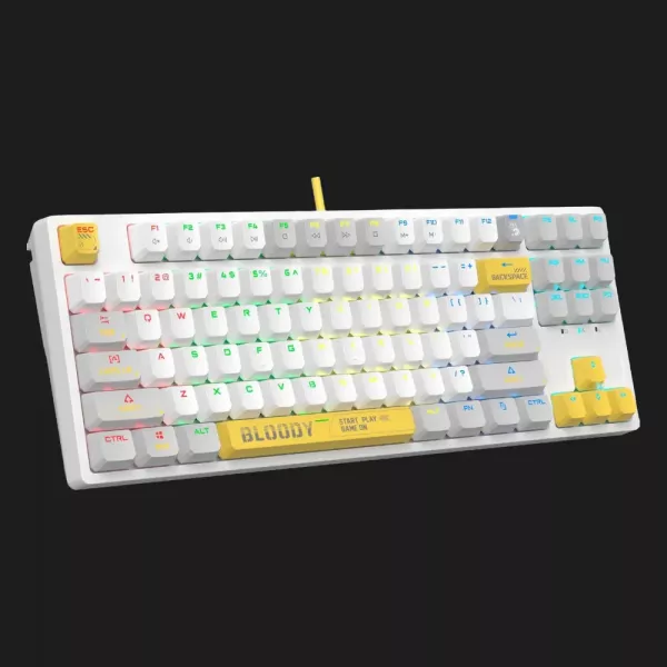 Клавіатура ігрова Bloody S87 (Energy White)