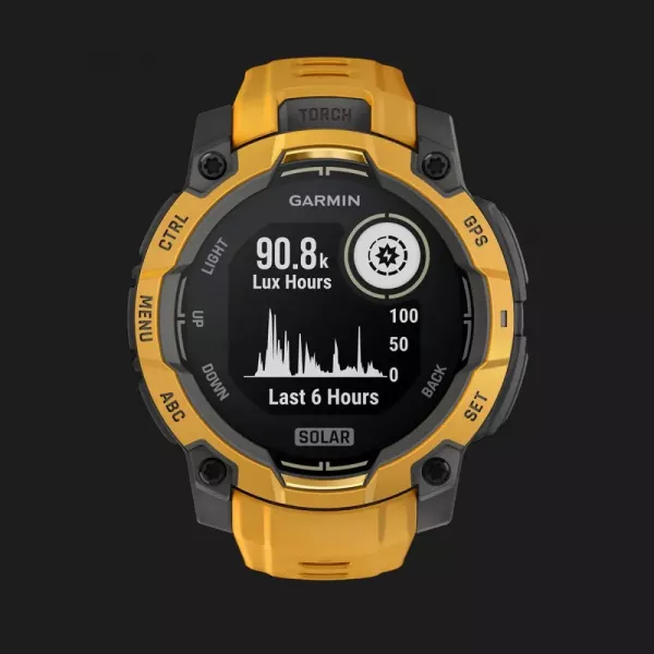 Garmin Instinct 3 45mm Solar Sunburst with Sunburst/Gray Band