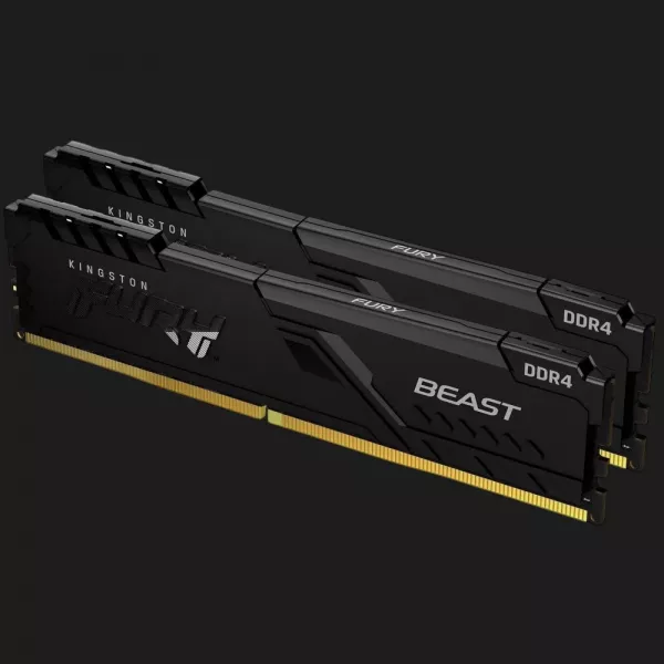 Оперативна памʼять Kingston Fury Beast DDR4 16GB 2x8GB 3200MHz (KF432C16BBK2/16WP)