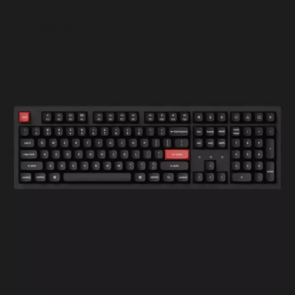 Ігрова клавіатура Keychron K17 Pro 103 Key RGB Hot-swap Gateron MX 2.0 Brown (Black) (K17P-H3-UA)