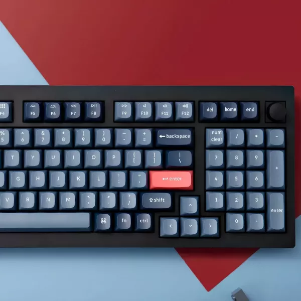 Ігрова клавіатура Keychron V5 Max 100 Key RGB Hot-Swap Gateron Jupiter Banana (Black) (V5M-D4-UA)