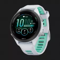 Garmin Forerunner 265S Black Bezel, Whitestone Case, Whitestone/Neo Tropic Silicone Band