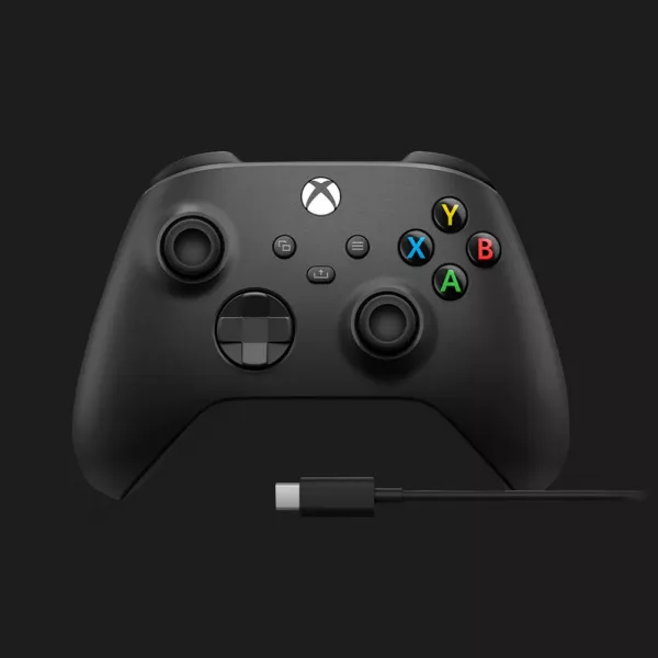 Геймпад Microsoft Xbox Series X/S Wireless Controller Carbon Black + Cable