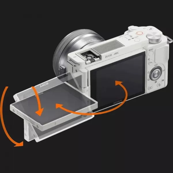 Цифровий фотоапарат Sony ZV-E10 Body (White) (ILCZVE10W.CEC) (Standard)