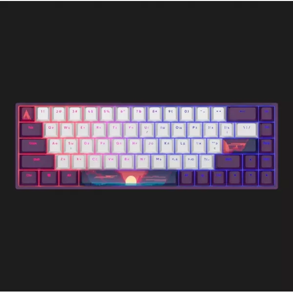 Клавіатура ігрова Dark Project 68 Sunrise, ANSI ENG/UA (Violet) (UA)