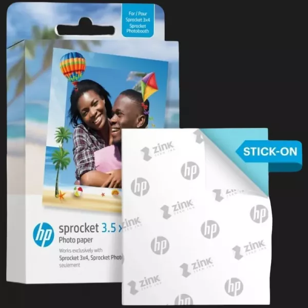 Фотопапір HP Sprocket Zink 3.5x4.25