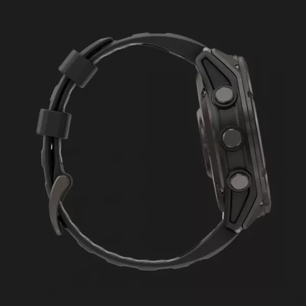 Garmin Fenix 8 Pro 51mm AMOLED Sapphire Carbon Gray DLC Titanium with Black/Pebble Gray Silicone Band