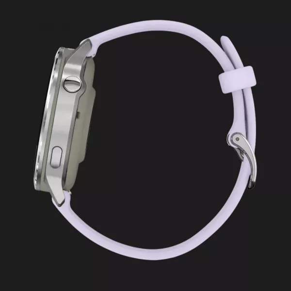 Garmin Venu 4 41mm Silver with Periwinkle Silicone Band