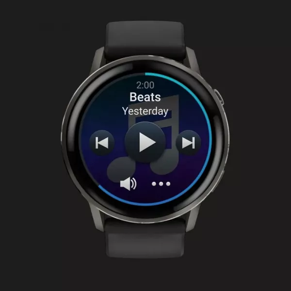 Garmin Venu 4 45mm Slate with Black Silicone Band