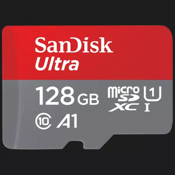 Карта пам'яті SanDisk Ultra microSDXC 128GB UHS-I U1 + SD Adapter